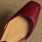 Arlena Genuine Leather Strap Flat