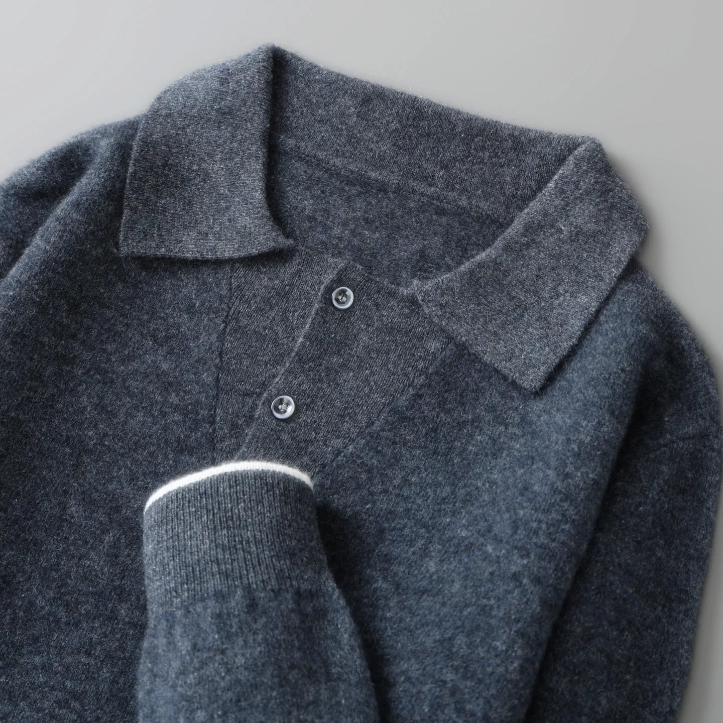 Ethan Wool Polo Knit Sweater