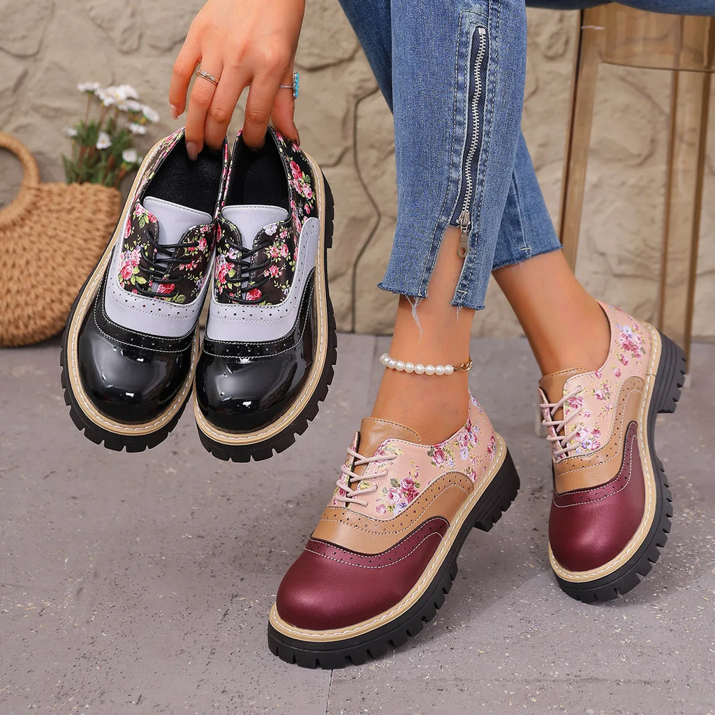 Rosefield Floral Brogue Oxford
