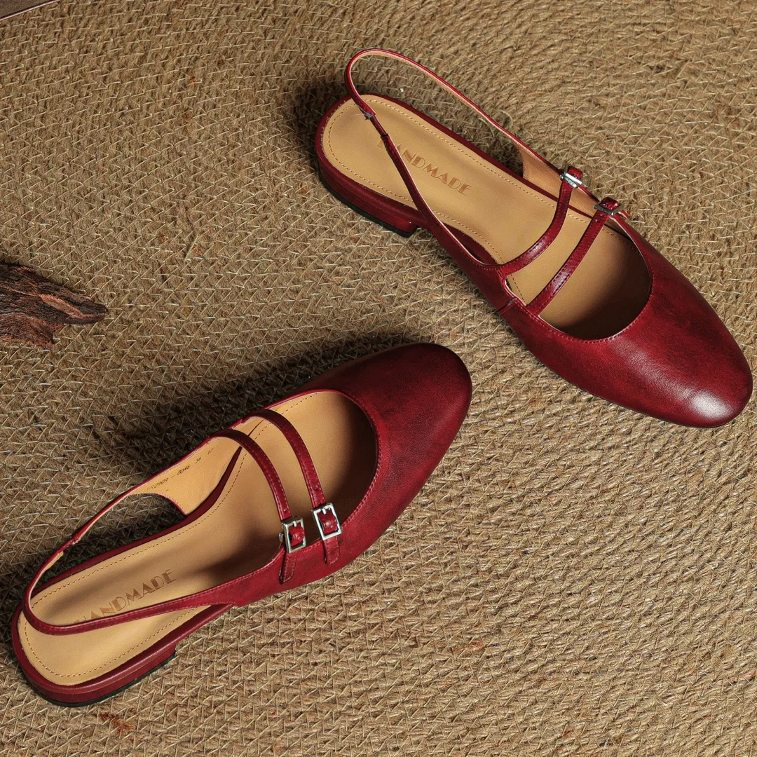 Roselle Genuine Leather Slingback