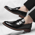 Lorenzo Split-Leather Pointed Loafer