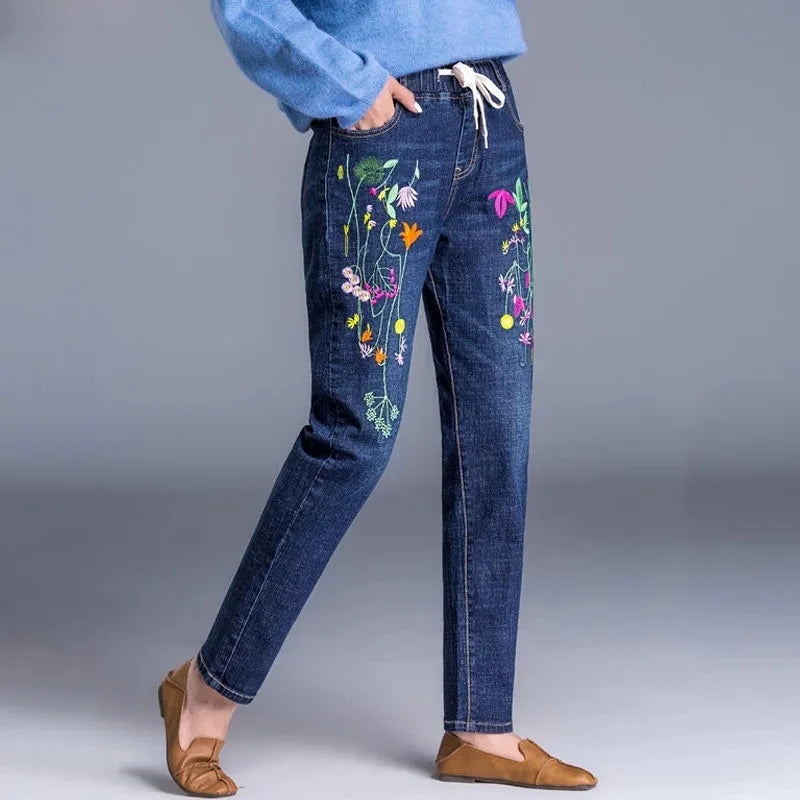 Garden Embroidered Jean