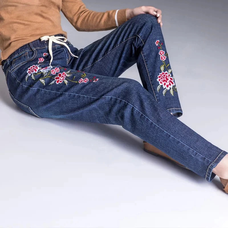 Garden Embroidered Jean