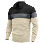 Arlo Knit Cotton-Blend Henley Sweater