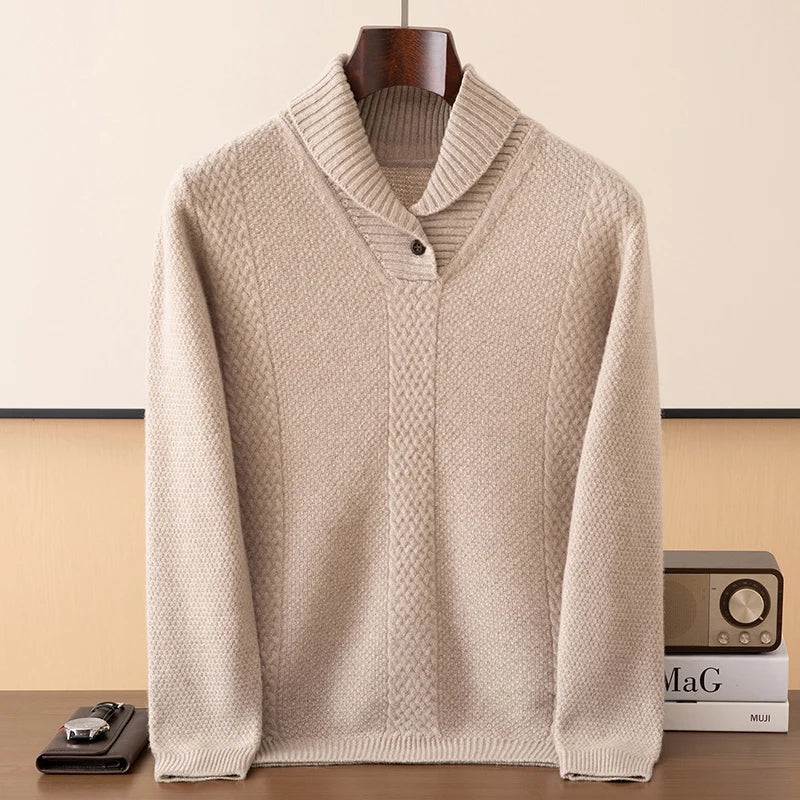 Rowan Jacquard Collar Knit Pullover