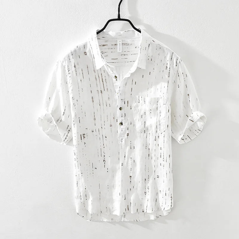 Harbor Linen Print Shirt