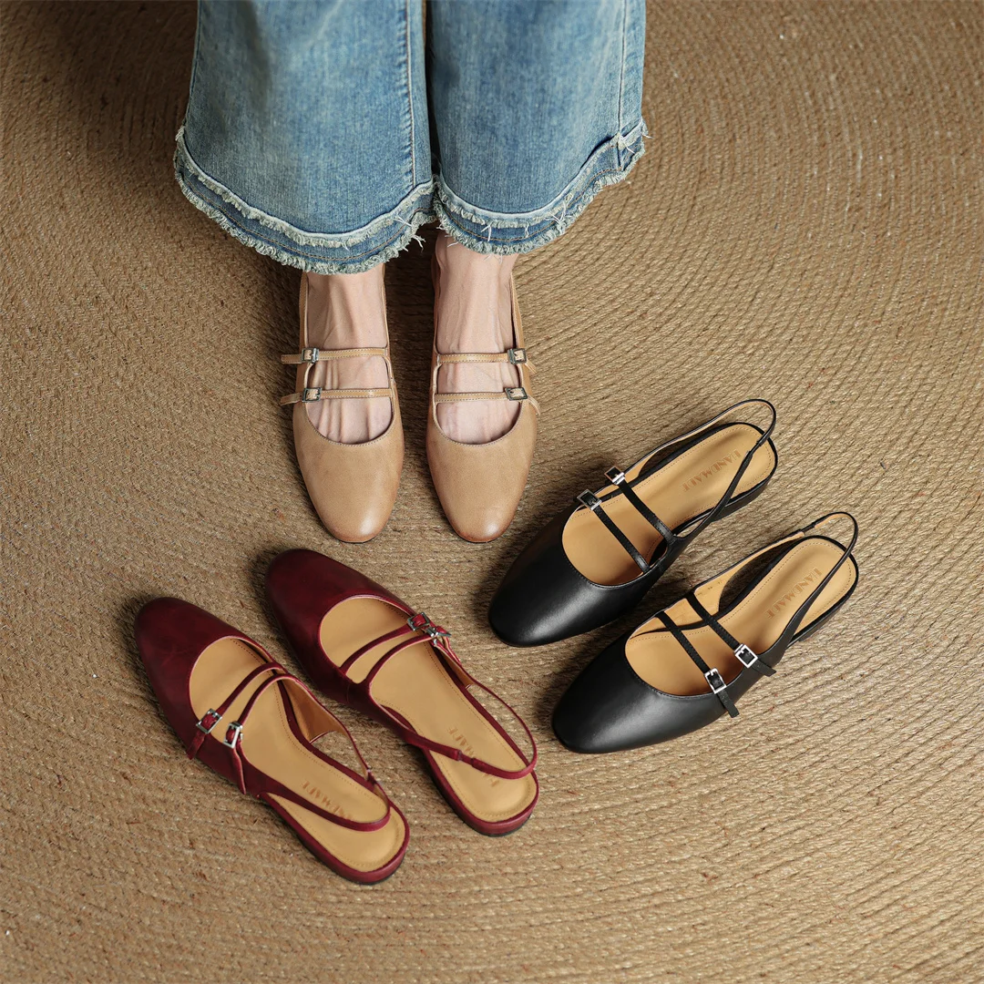 Roselle Genuine Leather Slingback