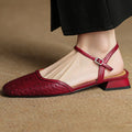 Arlena Genuine Leather Strap Flat