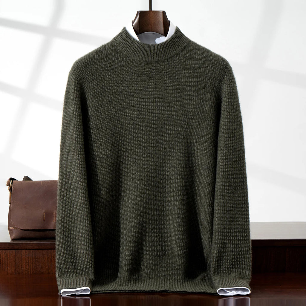 Elias Cashmere Jacquard Winter Pullover