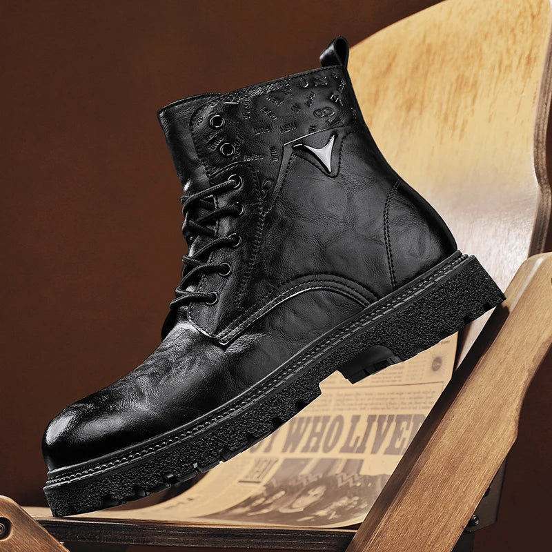 Gavin Genuine Leather  Boots