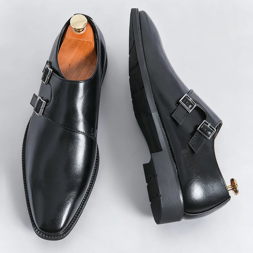 Laurent Genuine Leather Monk Strap