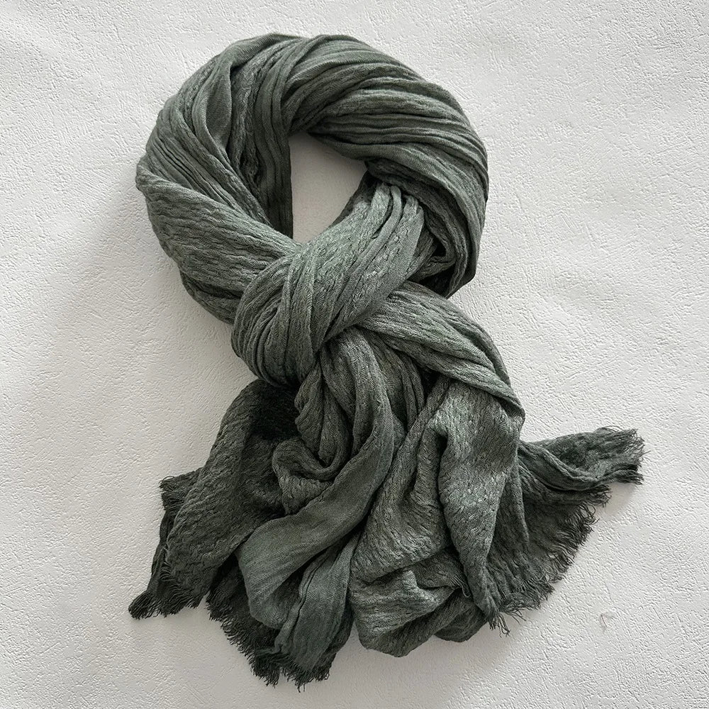 Lorenzo Cotton-Linen Scarf
