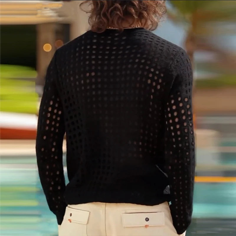 Malibu Cotton Mesh Sweater