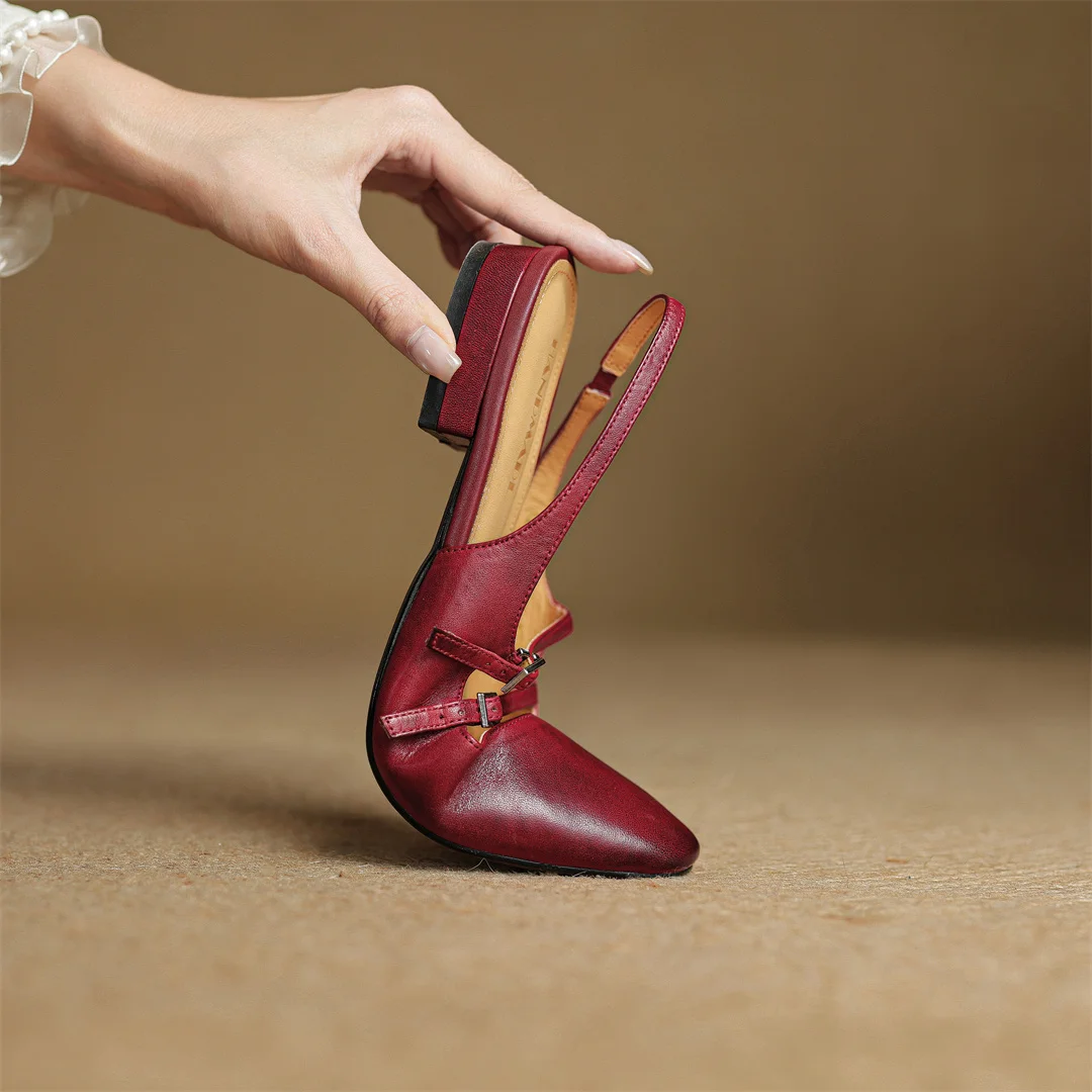 Roselle Genuine Leather Slingback