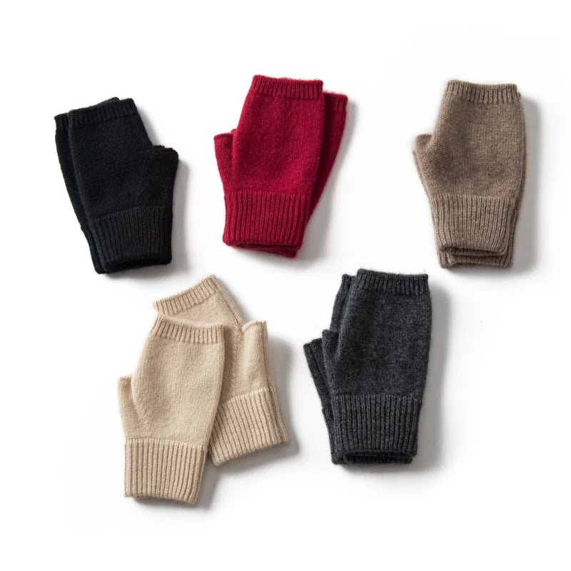 Elena Cashmere Fingerless Gloves