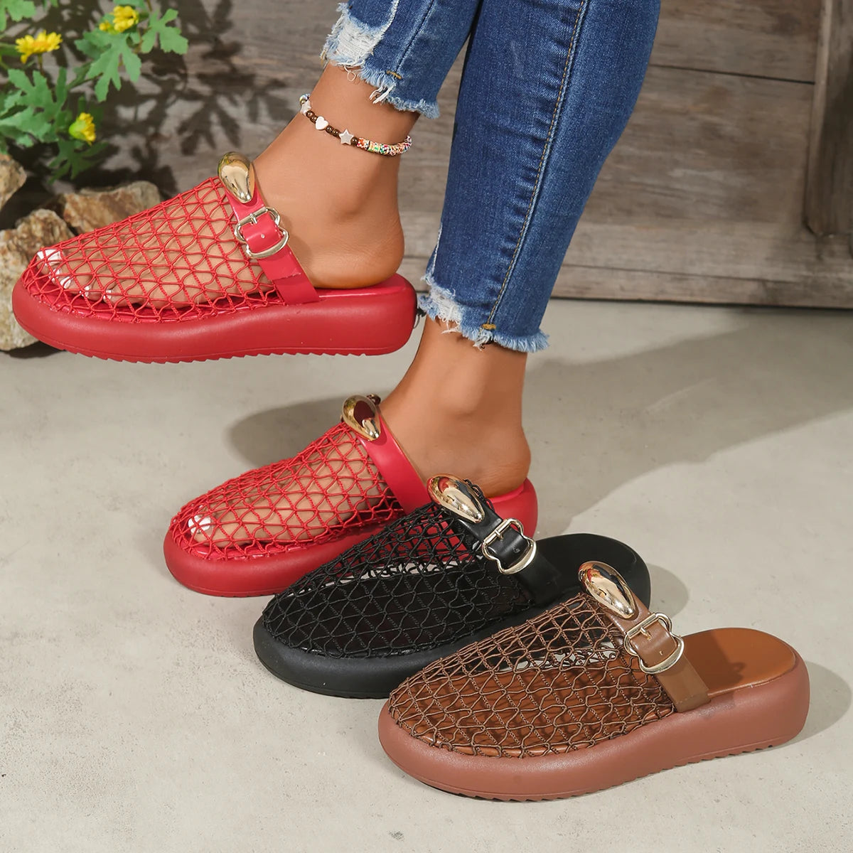Brooke Mesh Sandals