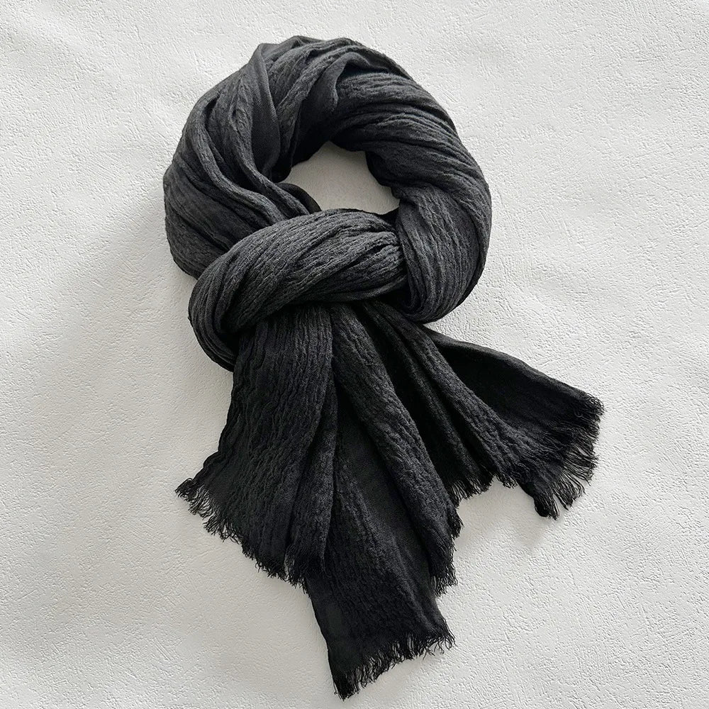 Lorenzo Cotton-Linen Scarf