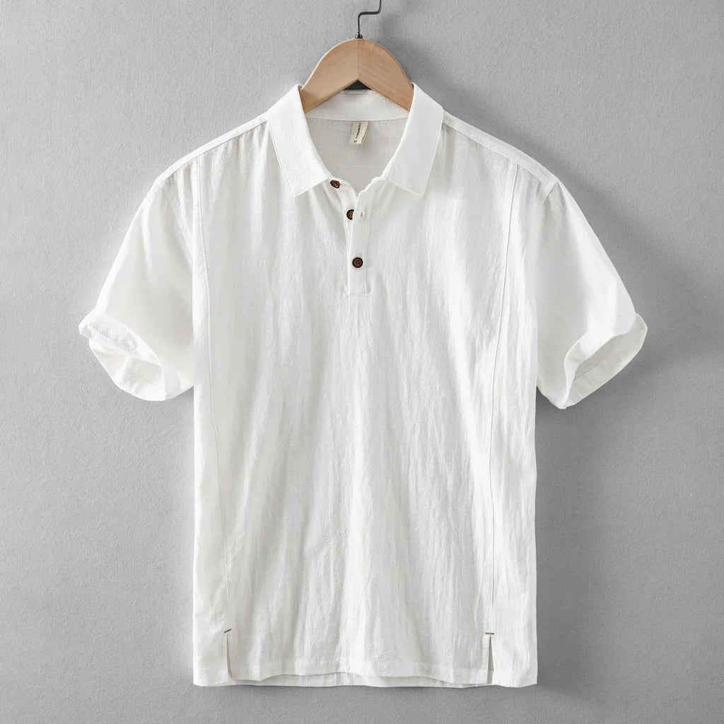 Enzo Linen Polo Shirt
