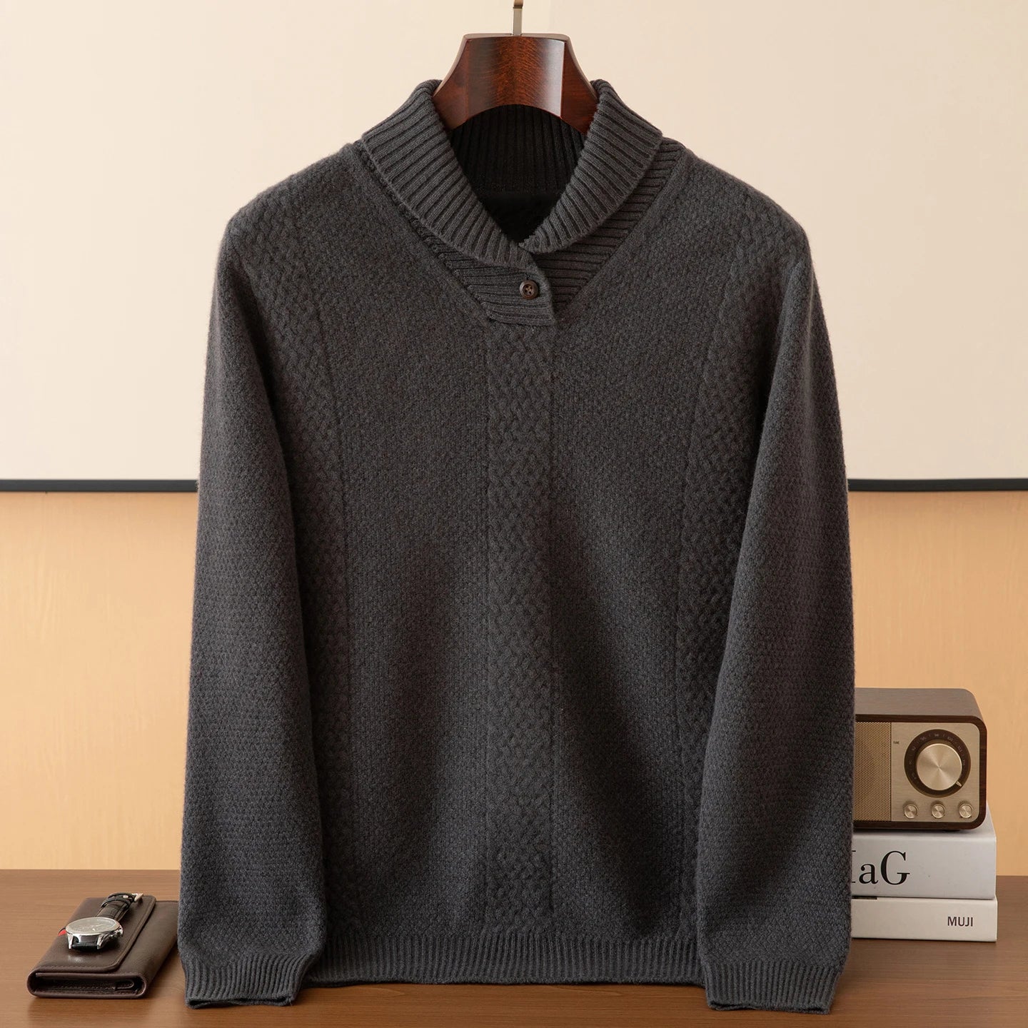 Rowan Jacquard Collar Knit Pullover