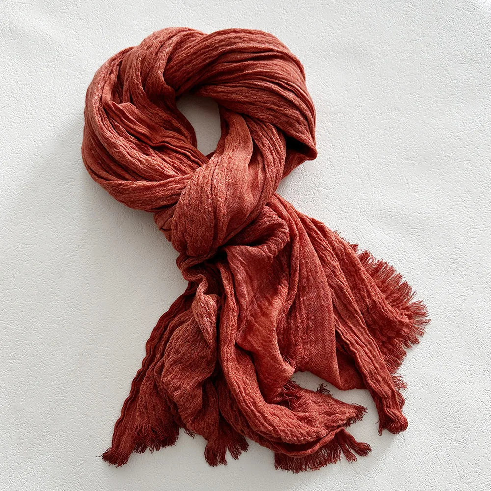 Lorenzo Cotton-Linen Scarf
