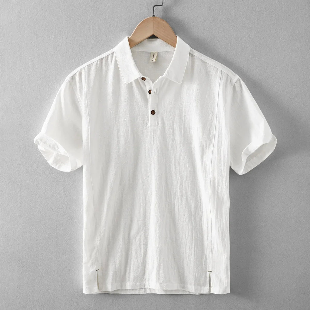 Enzo Linen Polo Shirt