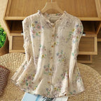Willow Ramie Print Blouse
