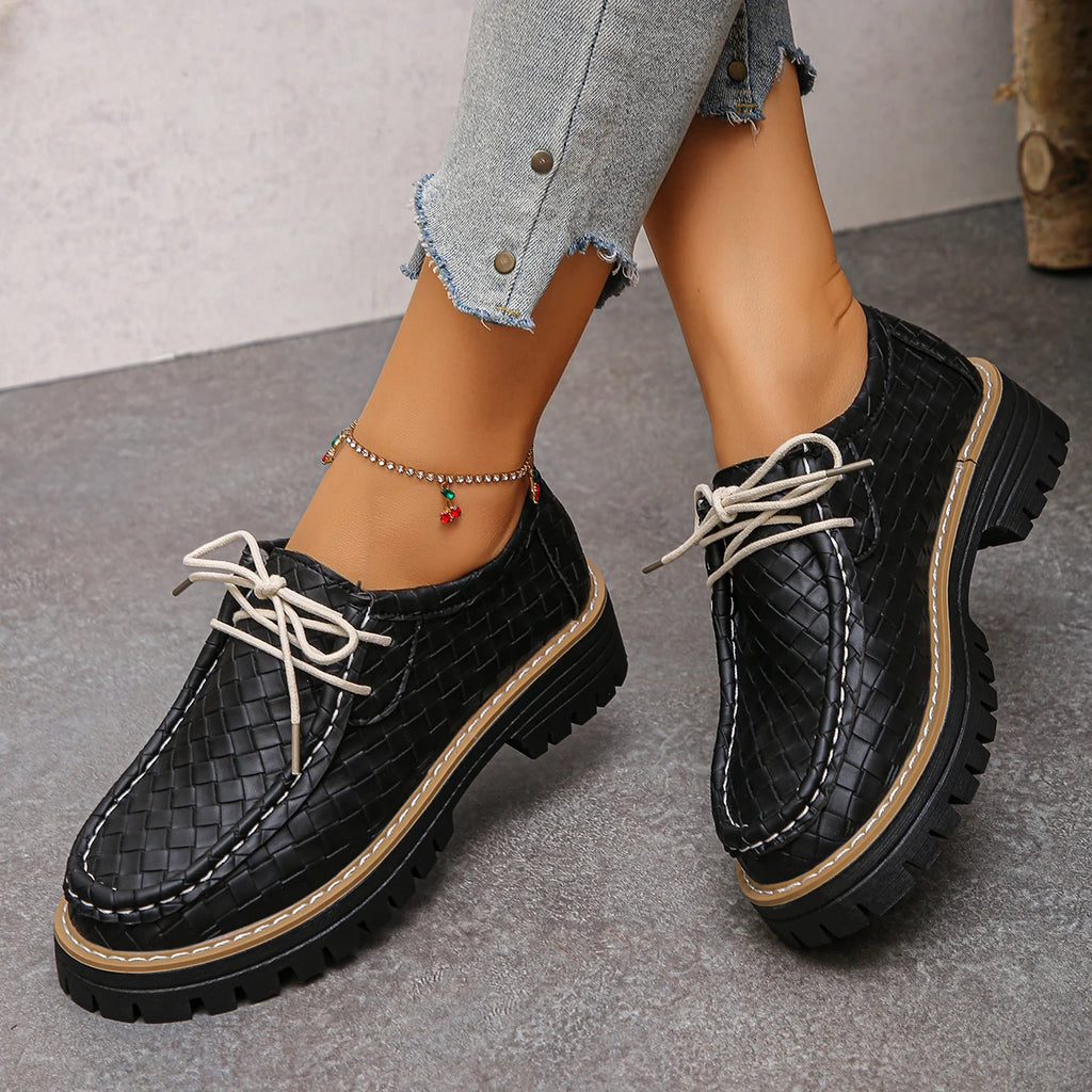 Liora Leather Chunky Loafers