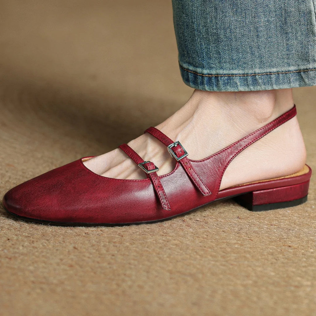 Roselle Genuine Leather Slingback