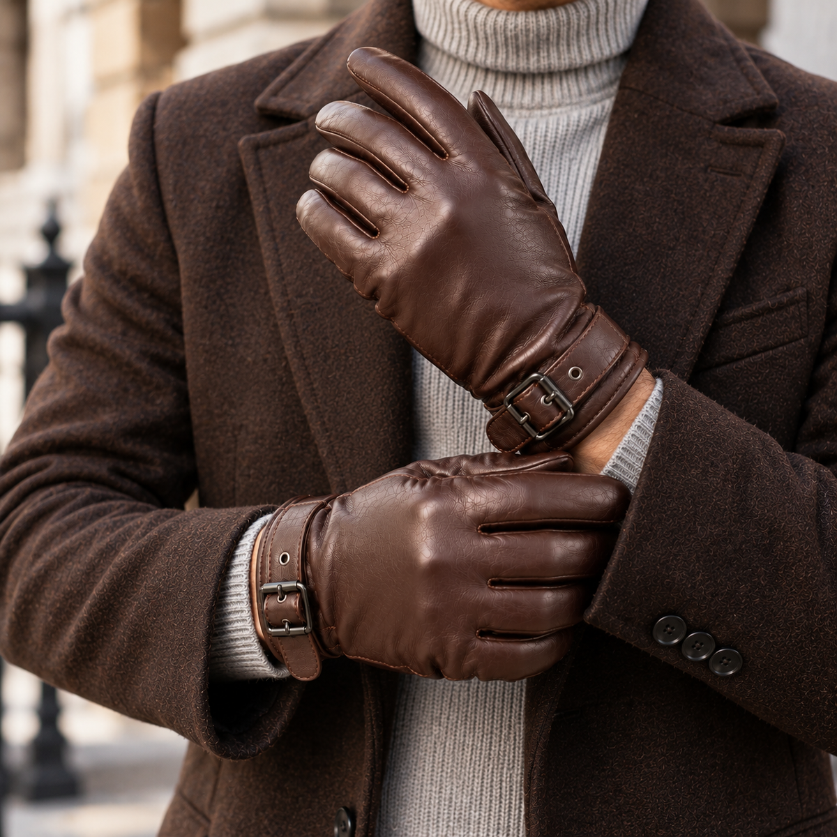 The Sheepskin Leather Gloves